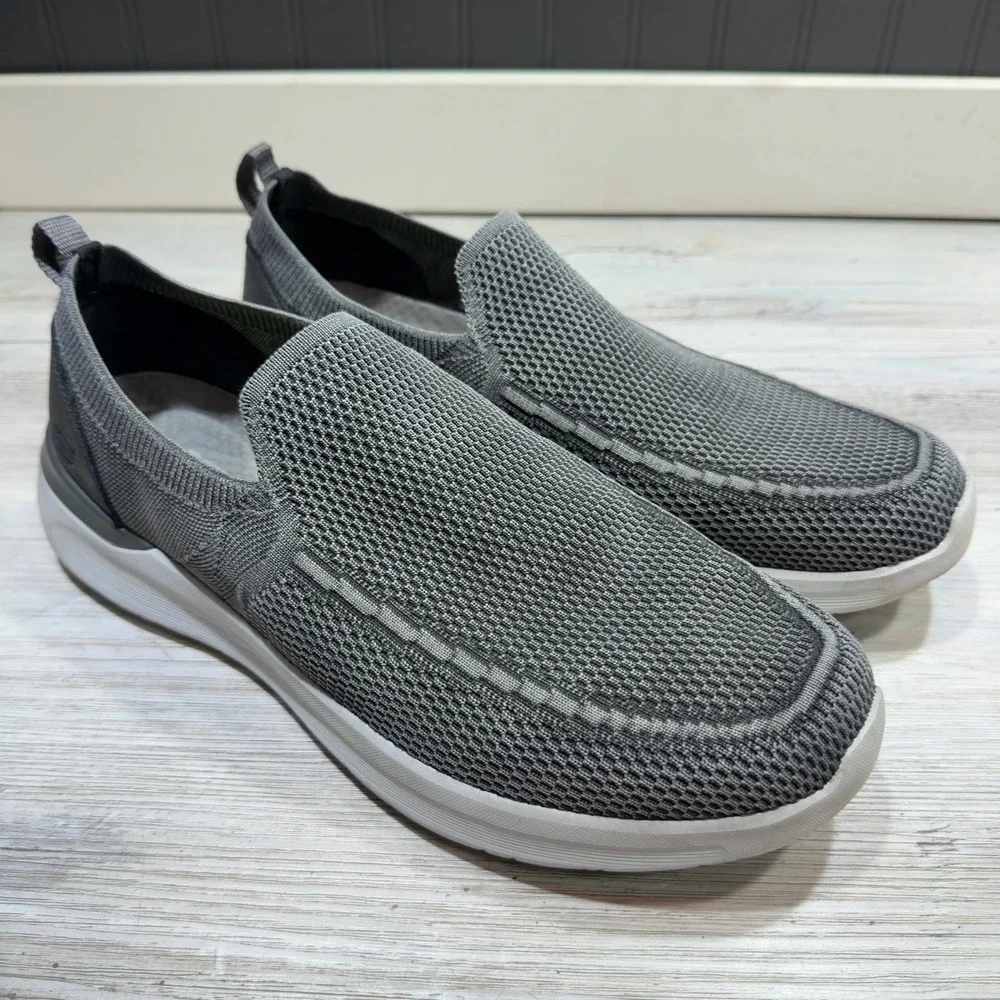 Skechers Lattimore - Warner Sneaker Mens US 12 Charcoal Slip On Casual Shoes